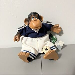 3/25$(Mix) Russ Berrie P Le’chimp Soccer Monkey Figure Vintage